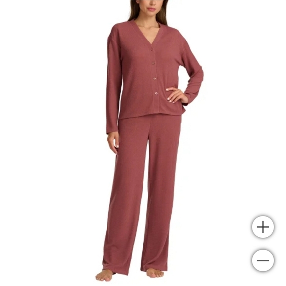 Splendid Waffle Knit Lounge Set XS | Soft 2-Piece Matching Set Feminine Cozy - Picture 11 of 12